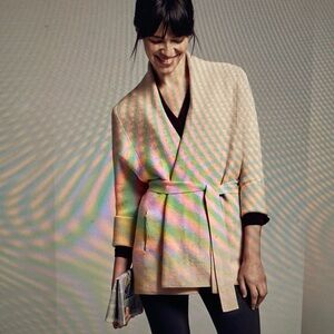 MM Lafleur Cream Wrap Sweater